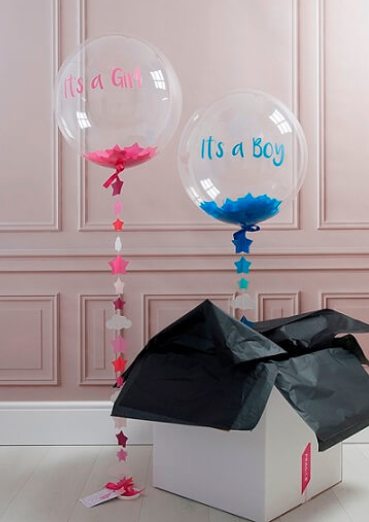 Gender Reveal Balloon in a box