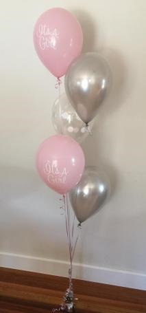 Its a Girl Baby Balloon Centrepiece