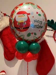 Christmas Balloon Centrepieces