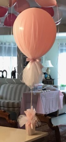 Its a Girl Baby Balloon Centrepiece