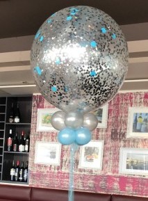 Christening Balloon Centrepieces