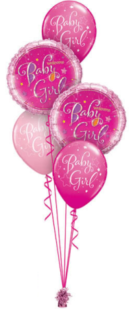 Its a Girl Baby Balloon Centrepiece