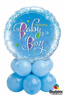 Its a Boy Baby Balloon Centrepiece