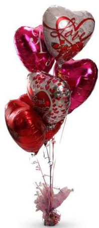 Valentine's Day Balloon Centrepiece