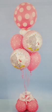 Its a Girl Baby Balloon Centrepiece