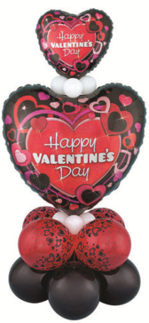 Valentine's Day Balloon Centrepiece
