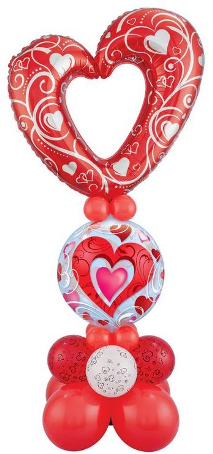 Valentine's Day Balloon Centrepiece