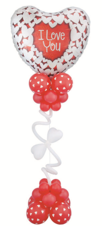 Valentine's Day Balloon Centrepiece